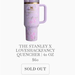 Stanley love shack fancy 40 oz cup. New in box